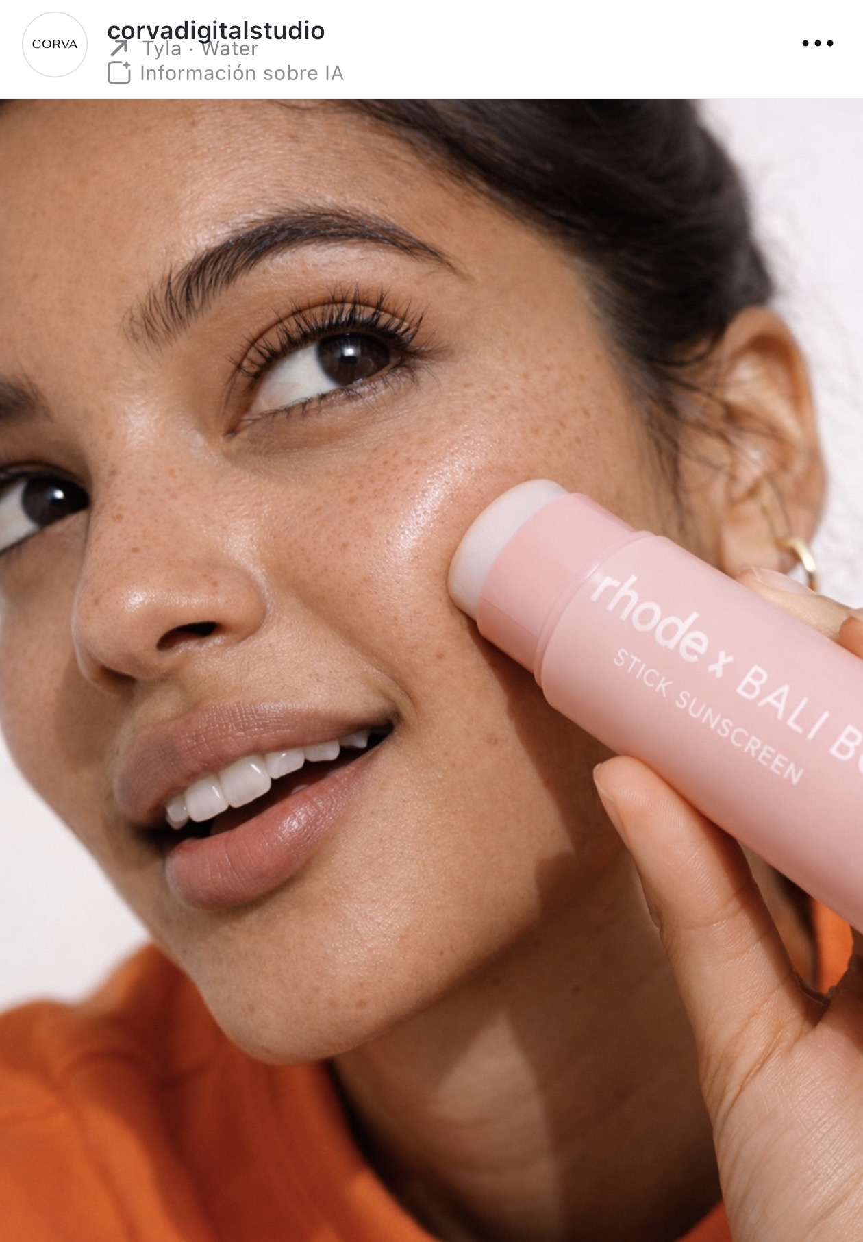 Beauty product campaign visual